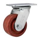 Rodízio roda giratório celeron marrom 5" 127mm 300kg