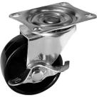 Rodizio Rodinha Mesa Giratorio com Freio R0389f Ro Preto 38mm (Pp) Alianca