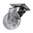 Rodizio Silicone Jomarca Base Giratoria Sem Trava 50Mm