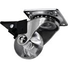 Rodizio Silicone Soprano Base Giratoria Com Trava 35Mm
