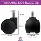 Rodízio Universal para Cadeiras - Deslização Perfeito - unidade