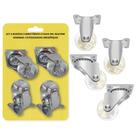 Rodízios 1.5 Polegadas Gel Silicone, Alta Capacidade de Carga de 40kg Cada BOM5529