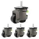 Rodízios de nivelamento QXYJLCN Stem Heavy Duty, conjunto de 4 Rodízios de nivelamento QXYJLCN Stem Heavy Duty, conjunto de 4