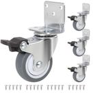 Rodízios ENYKE Side Mount 5 kg de borracha TPR em forma de L, 4 peças, 5 cm