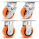 Rodízios industriais Humagineer 4x2 Heavy Duty, conjunto de 4 2500 libras