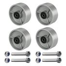 Rodízios LONGRUNFORU 5x2 em aço fundido industrial 4000 libras
