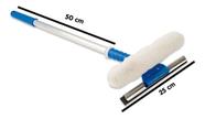 Rodo Combinado Limpa Vidro Bralimpia 25cm Com Cabo De 50cm