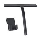 Rodo de banho Anlynwooh Matte Black Silicone Borracha de Silicone 23cm