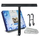 Rodo de banho RICHMIRTH de silicone multiuso 30 cm preto