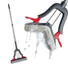 Rodo de Inox Mop com Esponja PVA Torção Inteligente Alta Absorção Cabo Ajustável 1,20M Limpa e Seca