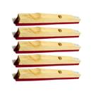 Rodo De Madeira 60cm Duplo Sem Cabo Kit 5