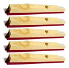 Rodo De Madeira 60cm Duplo Sem Cabo Kit 5