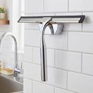Rodo de Pia Aço Inox Multiuso Mimo Style Borracha Antirrisco com Suporte Fixo Limpeza Prática Rodo de Pia Aço Inox Multiuso Mimo Style Borracha Antirrisco com Suporte Fixo Limpeza Prática