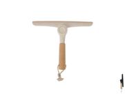 Rodo De Pia Rodinho Limpeza Vidro Janelas Box Dobrável Articulável Com Cabo De Bambu Resistente