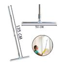 Rodo De Silicone 50 cm Multiuso Raspador Para Limpeza De Pisos e Vidros Com Cabo Extensor Limpeza