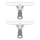 Rodo de silicone MR.SIGA multiuso de 25 cm branco e cinza, pacote com 2 unidades