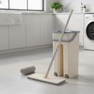 Rodo Flat Mop Balde Lava e Seca Pano Limpe Melhor Microfibra Multiuso Slim Profissional