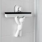 Rodo Grande Rodinho De Pia Box Banheiro Com Suporte Ventosa Buddy Surelock Fixador