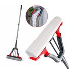 Rodo Inox com Esponja PVA Alta Absorção Mop Torção Inteligente com Cabo Ajustável Limpeza Geral