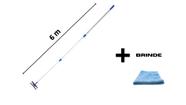 Rodo Limpa Vidros Telescópico Cabo 6 M + Cabo 50cm + Brinde