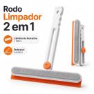 Rodo Limpador 2 em 1 Dobrável Vidros Janelas Box Espelhos Rodo Limpador 2 em 1 Dobrável Vidros Janelas Box Espelhos