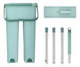 Rodo Mop Flat Balde Lava e Seca Vertical Esfregão Rodo Mágico Giratório Limpeza com Refil 123Útil