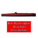 Rodo plástico de 60cm sem cabo - Kit com 12 unidades (cores sortidas)
