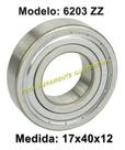 Rolamento 6203 2rs vetor -vto62032rs
