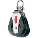 Rolamento de esferas Block Ronstan Series 40 triplo com cabeça giratória Rolamento de esferas Block Ronstan Series 40 triplo com cabeça giratória