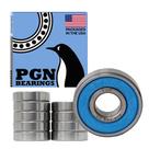 Rolamento de esferas PGN 608-2RS em aço cromado lubrificado 8x22x7mm