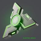 Rolamento mudo de liga metálica luminosa Fidget Spinner R188 de 7 cm Rolamento mudo de liga metálica luminosa Fidget Spinner R188 de 7 cm