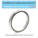 Rolamentos De Direção Para Bicicleta De Estrada 6.5mm Em Aço Cromado, Conjunto De Rolamentos ACB