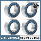 Rolamentos De Esferas 63800 2RSV MAX 3800 2RS RSV Para Quadro De Bicicleta, 4 Peças, 10mm 19mm 7mm,
