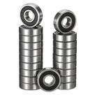 Rolamentos de esferas HIPICCO 607-2RS 7x19x6mm Aço cromado 20 unidades