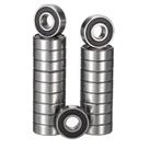 Rolamentos de esferas HIPICCO 697-2RS 7x17x5mm Aço cromado 20 unidades Rolamentos de esferas HIPICCO 697-2RS 7x17x5mm Aço cromado 20 unidades
