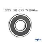 Rolamentos De Esferas Miniatura Selados De Borracha 10 Peças ABEC-5 607-2RS 7x19x6mm Rolamento De Rolamentos De Esferas Miniatura Selados De Borracha 10 Peças ABEC-5 607-2RS 7x19x6mm Rolamento De