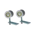 Roldana Côncava Simples 02 Rodas 2R 28 mm para Portas de Madeira (20 Kg) para 01 Porta
