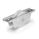 Roldana de Nylon em U de 2.1/2" 60mm com Cavalete de Alumínio