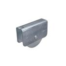 Roldana em nylon 1.1/2" canal (u) c/ suporte fechado e rolamento porta portao jocec