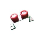 Roldana guia deslizante porta portao aluminio buzio kit c/2un gui-318 al