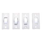 Roldana linha 25 rol-227 em "reta" para janelas portas aluminio kit 4 pcs