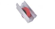 Roldana linha-30 em v c/ cavalete aluminio c/ rolamento kit 2