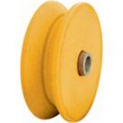 Roldana Nylon ''V'' Detoni Eixo Furado 2'' - Kit C/2 Roldana Nylon ''V'' Detoni Eixo Furado 2'' - Kit C/2