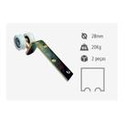 Roldana p/trilho 2 rold.nylon conc fe. 20kg l gir (par) rplr201 perfil