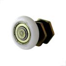 Roldana Para Box Porta De Correr Vidro Blindex Com Regulagem Kit Com 2 Roldanas