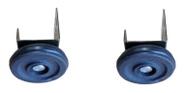 Roldana Para Porta E Janela De Correr Superior 45 Mm 2 Peças Roldana Para Porta E Janela De Correr Superior 45 Mm 2 Peças