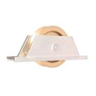 Roldana portao 60mm latao em "v" 90 graus cavalete aluminio