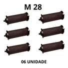 Roletes m28 com 06 unidades, refil, tinteiro para máquina de preço, etiquetadora