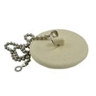Rolha de borracha Danco 80783 Fit-All White com corrente
