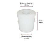 Rolha de Silicone N9 c/ furo 8mm